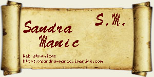 Sandra Manić vizit kartica